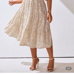 2XL Lace Floral Dress