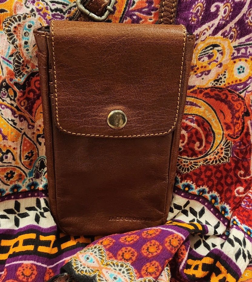 Leather Phone Holder Purse