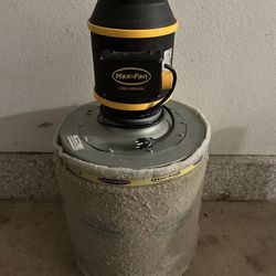 6inch Inline Max Fan Pro Series With Carbon Filter 