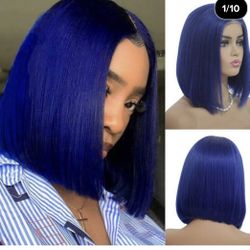 Blue Lacefront Wig Bob