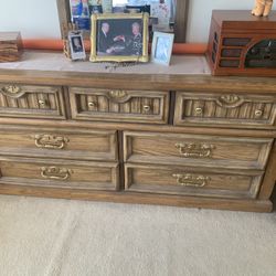Wood Dresser, Chest, And Nightstand