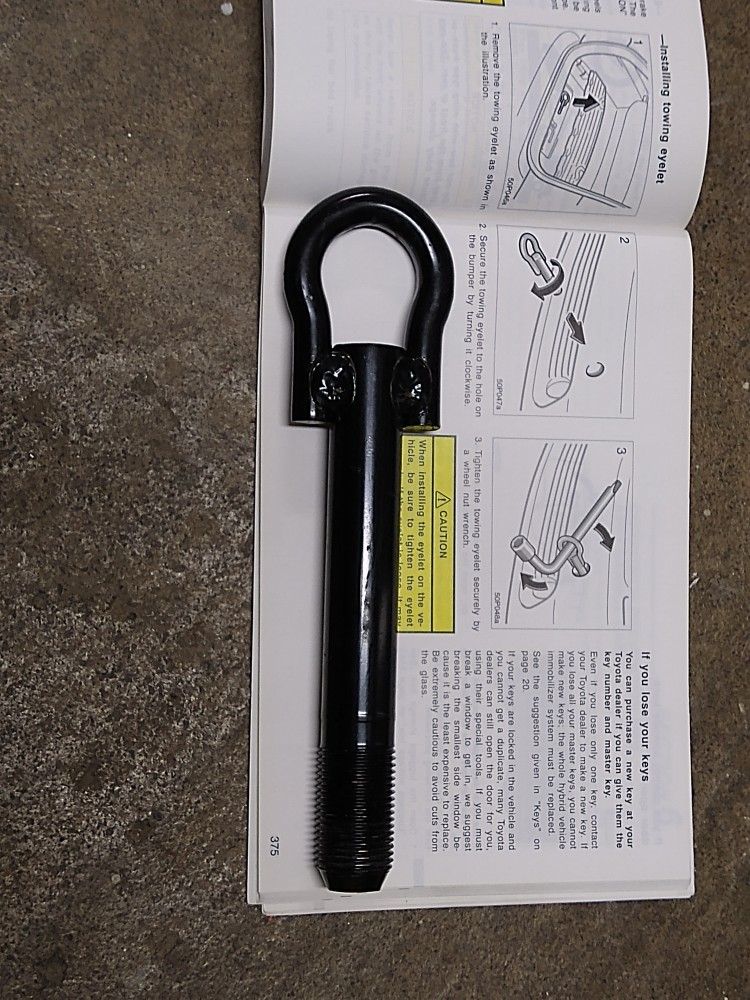 Towing Eyelet For Toyota Prius 04 - 09