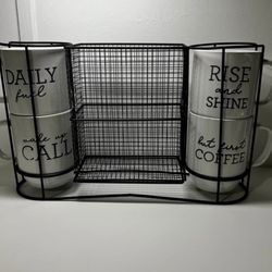 Mugs Coffee Pod Storage Rack Combo Coffee Time