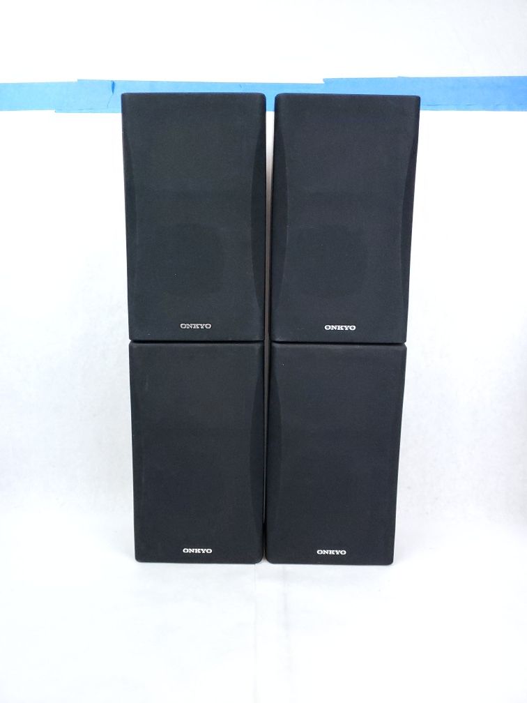 ONKYO (4) Piece Surround Sound Speakers Set SKM-550S L&R SKB 550 Back L & R