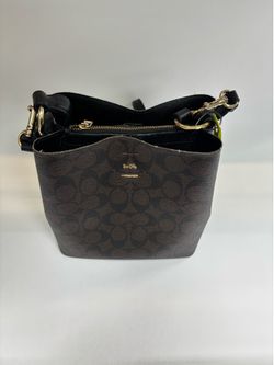 Coach Small Town Bucket Bag In Signature Canvas