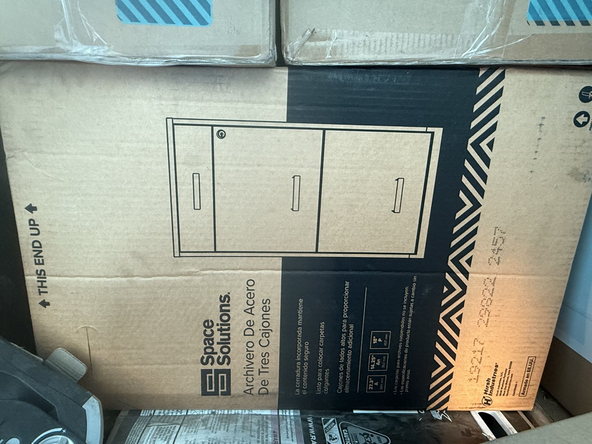 Space Solutions 3 Drawer File Cabinet