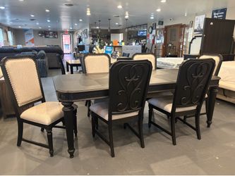 New 7pc Kingsbury Dining Table Set