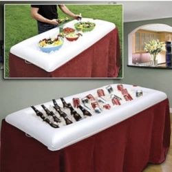 Inflatable Salad Serving Buffet Bar and Drink Cooler with Drain Plug