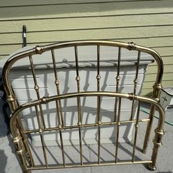 Antique Brass Full Size Bed Frame 
