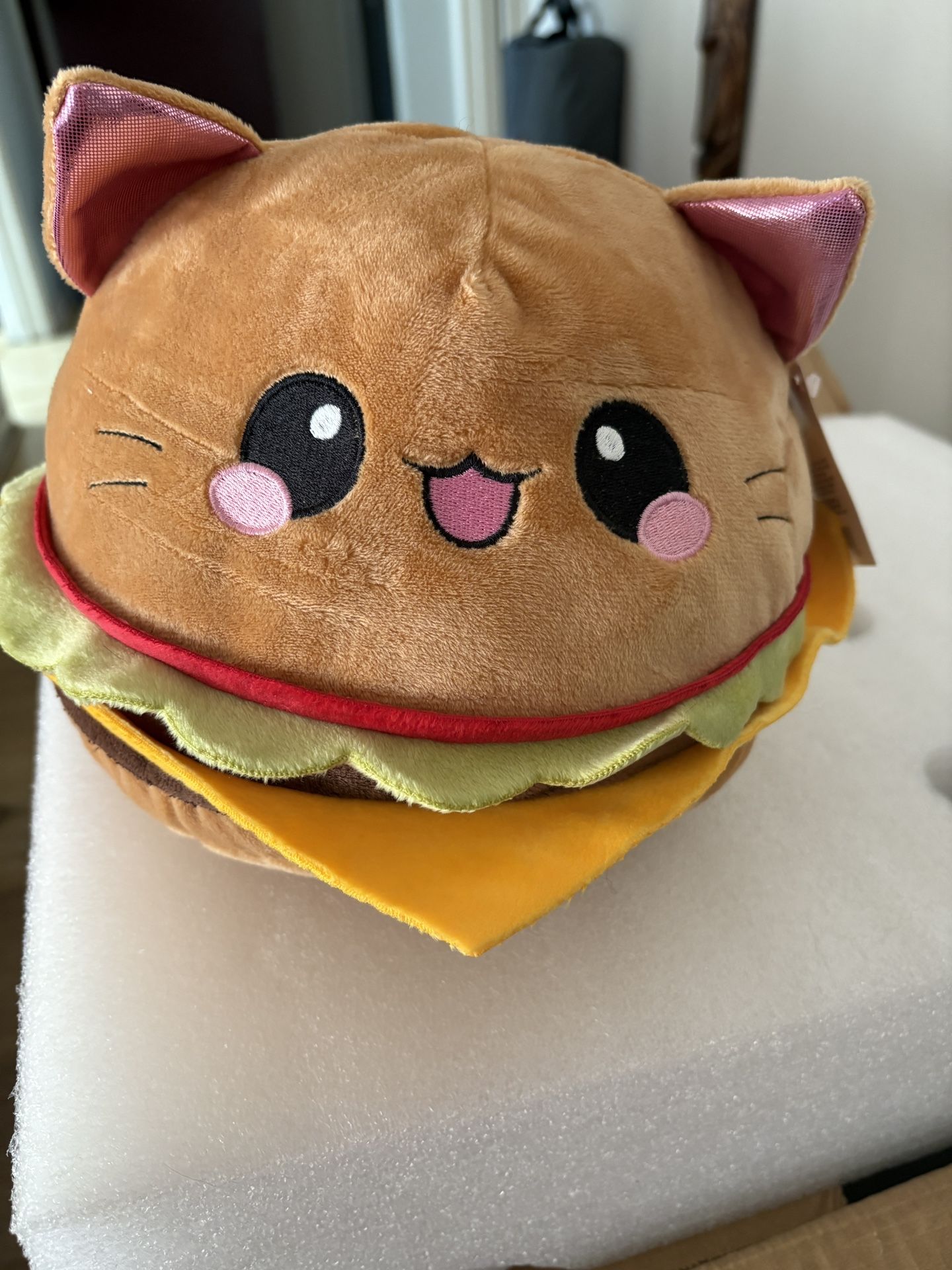 Hamburger Cat Plush