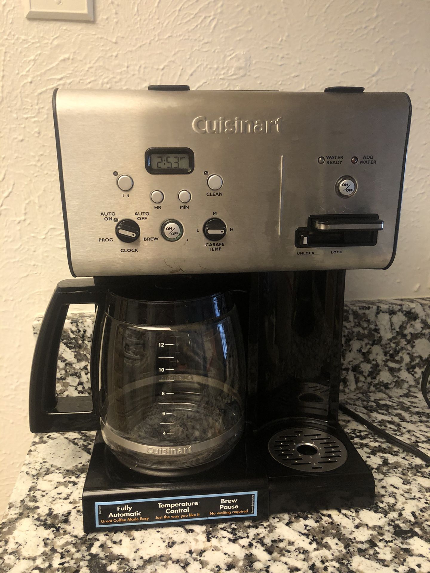 Cuisinart combo fully automatic coffee marker