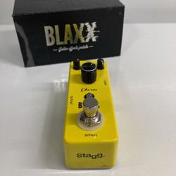 Blaxx by Stagg Model BX-CHORUS Electric Guitar Effect Pedal 