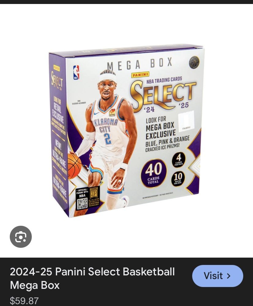 24-25 PANANI Select Basketball Mega Boxes