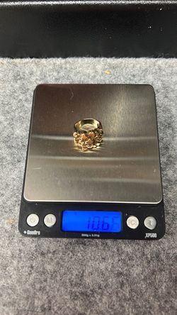 10k stamped gold nugget ring