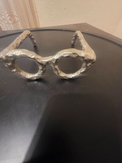 Cast Metal Eyeglasses Frame Sculpture