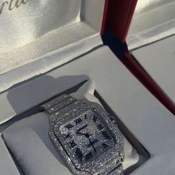 Moissanite Vvs Cartier Watch Bust Down 