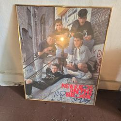 Framed New Kids On The Block Poster