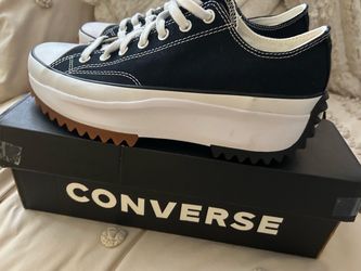 Men’s Black Platform Converse Shoes