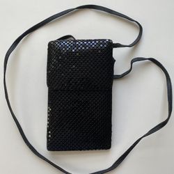 New Black Chain Mail Shoulder Strap Billfold For Men Or Women