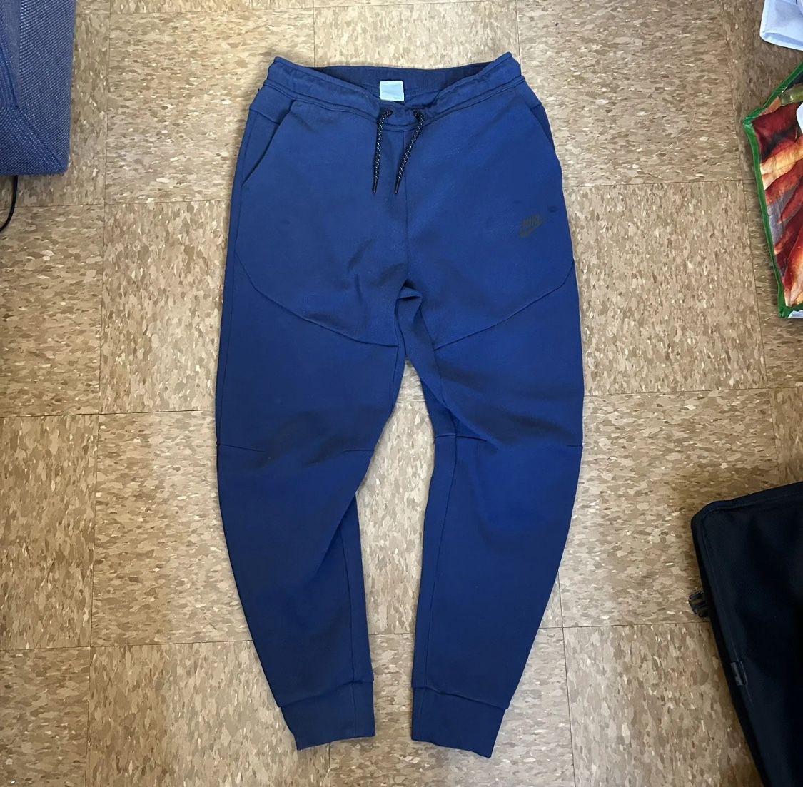 Men's Nike Tech Fleece Sweatpants Sz M Navy Blue Active Suit Jogger