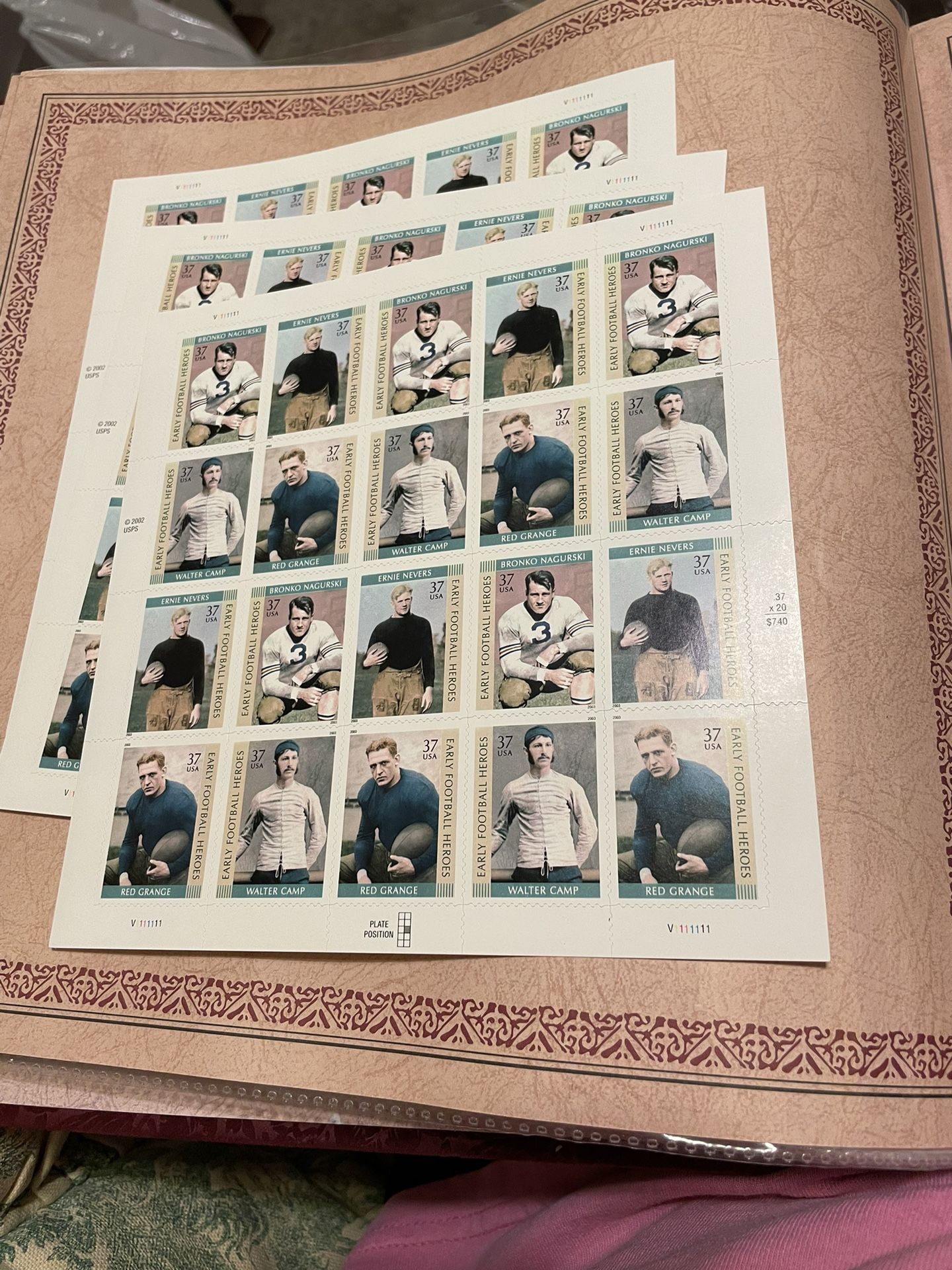 USPS Early Football Heroes Stamps