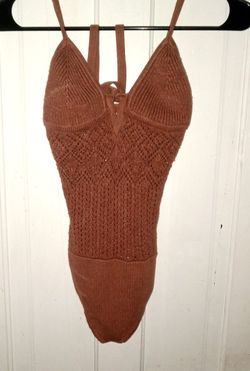 Abercrombie & Fitch Crochet Knit Bodysuit