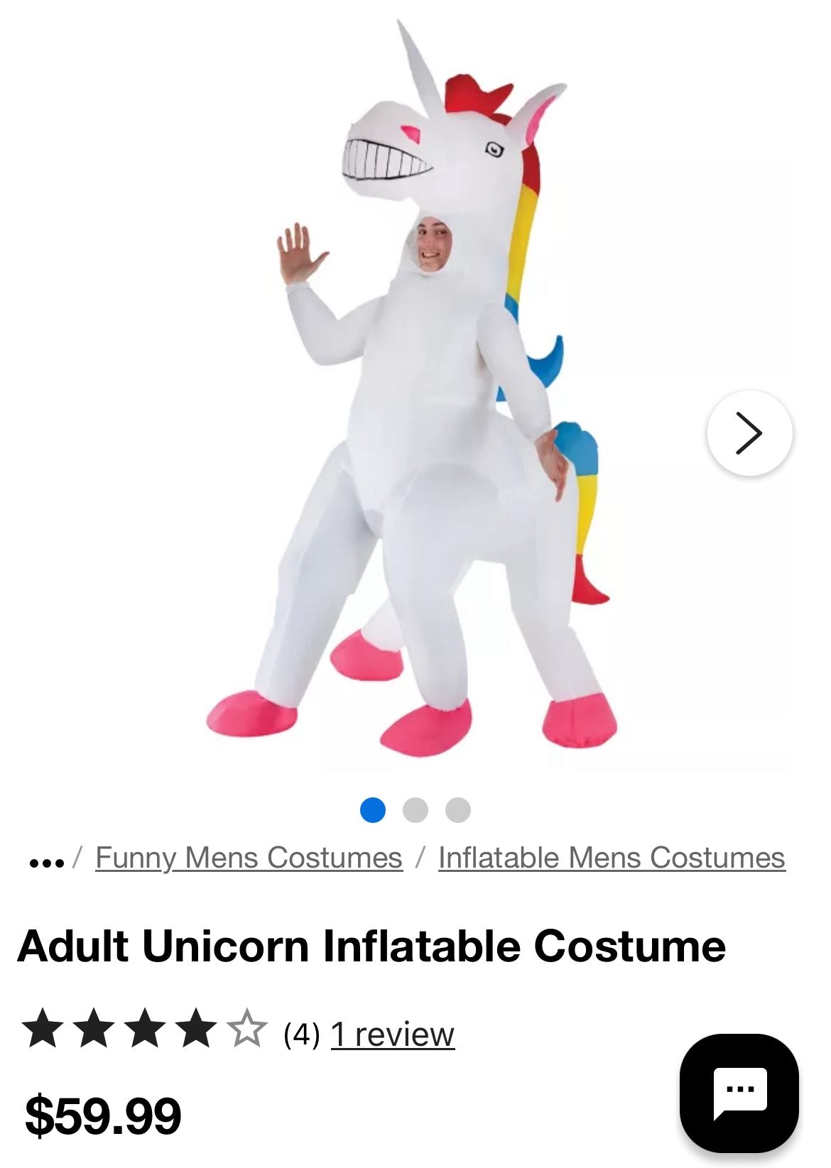 Kids Inflatable Unicorn Costume