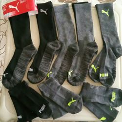 Men's or women's 6 Pairs Puma Socks, size: S_M