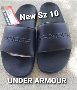 New Mens Size 10 summer slides sandals UNDER ARMOUR