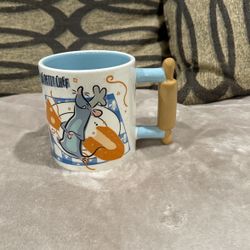 Disney Ratatouille 20oz Ceramic Mug “Le Petit Chef” Remy with Rolling Pin Handle