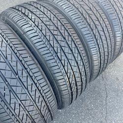 235 55 19 BRIDGESTONE Tires with 80% of useful life all 4 Seth de Llantas Con 80% de vida las 4