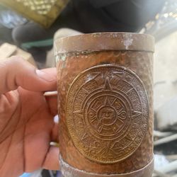 (Not Free Make Offer) Vintage Copper And Brass Mugs