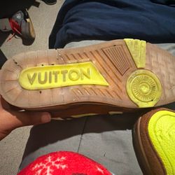 Size 11, Brown/Green Louis Vuitton Trainers