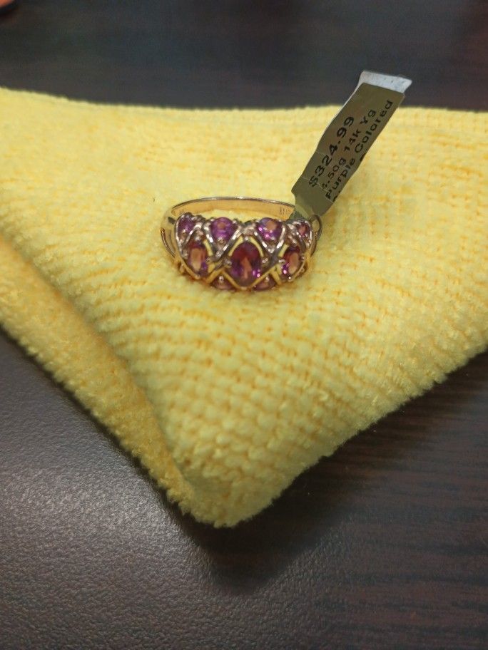 Purple Color Stone Ring