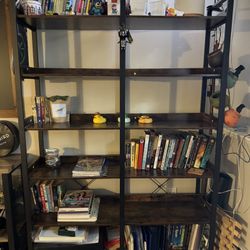 Metal & Wooden Bookshelf