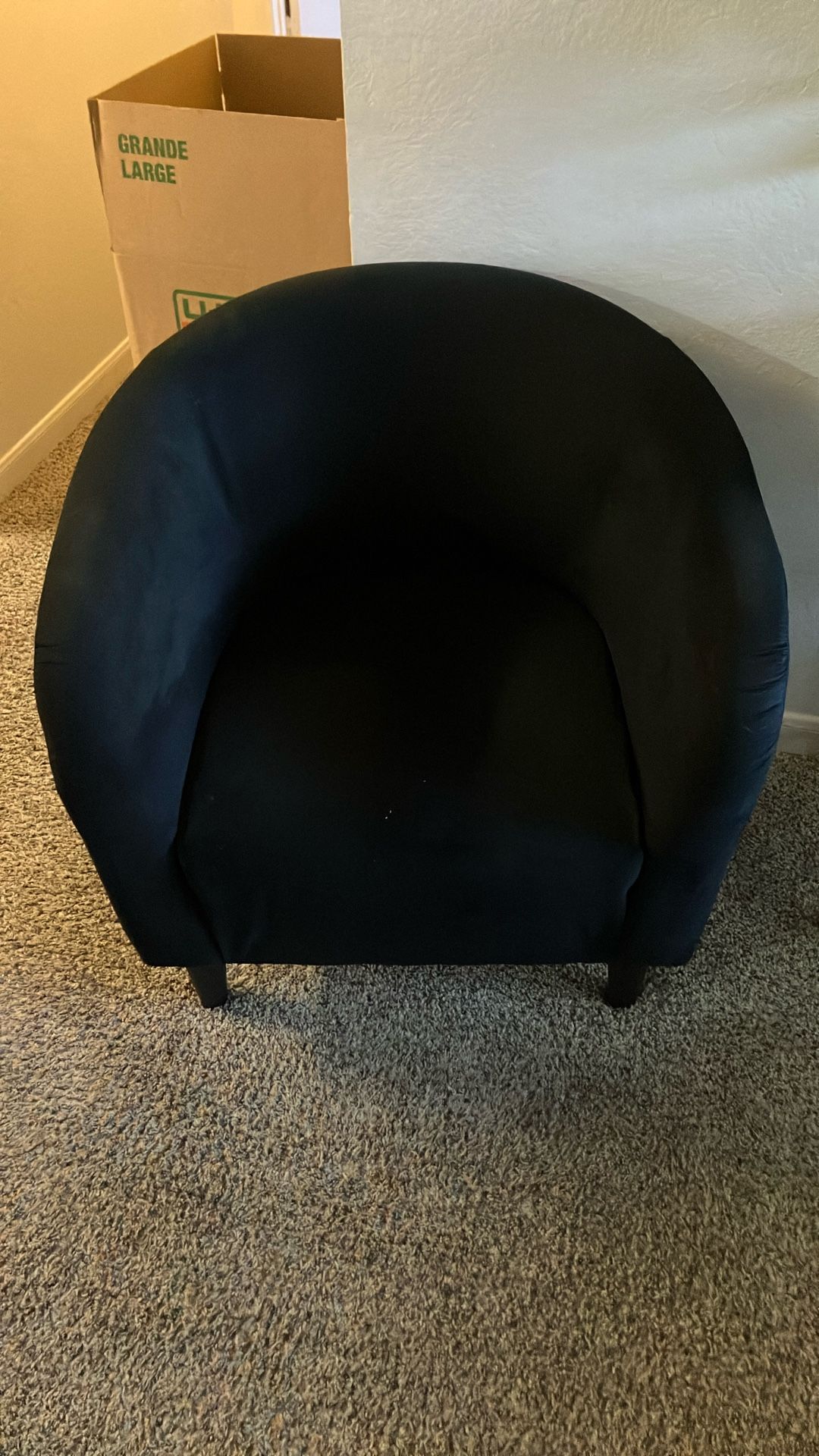 Black Living room Chairs, Set Of Two