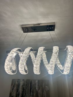 Modern Crystal Wave LED Chandelier