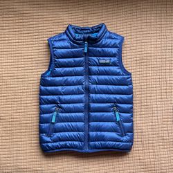 Patagonia Lightweight Down Sweater Vest, 5T Navy Blue Puffer Vest