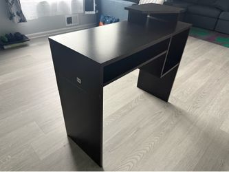 Espresso computer deskwith monitor stand