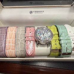 New Ladies Versona Butterfly Watch Set 