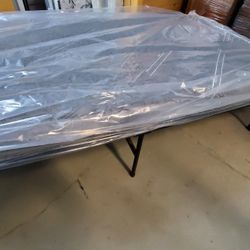 Twin Base Metal With Mattress Memory Foam 5 Inches High  120