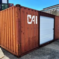 20'ft Used Modified Shipping Containers - Rollup Door - Roll up Doors