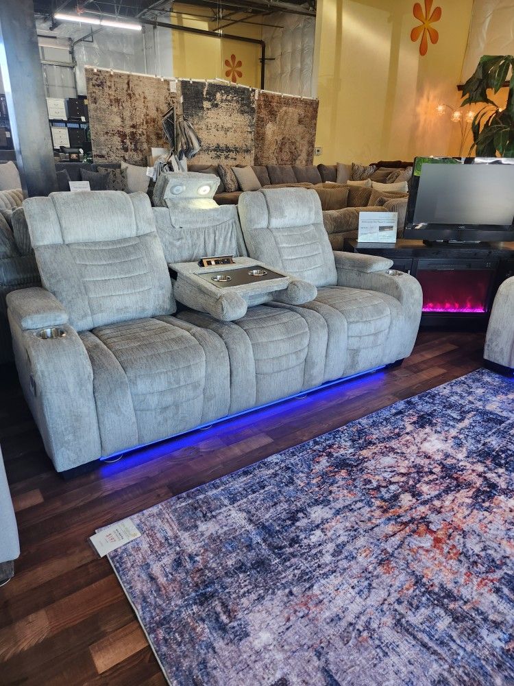 Ronan Tech Reclining Sofa Or Loveseat With Bluetooth Speakers