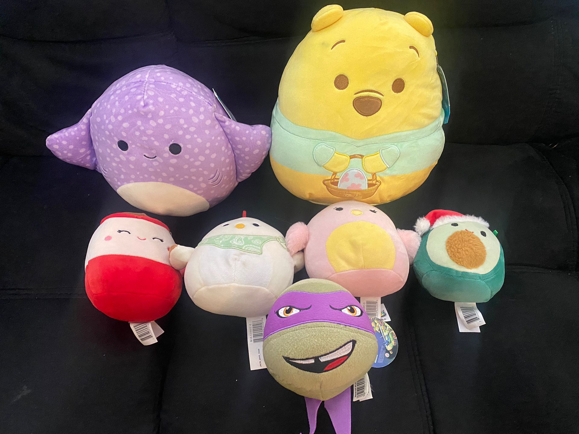 Squishmallow Lot of 6 Plus TMNT Donetellio ball