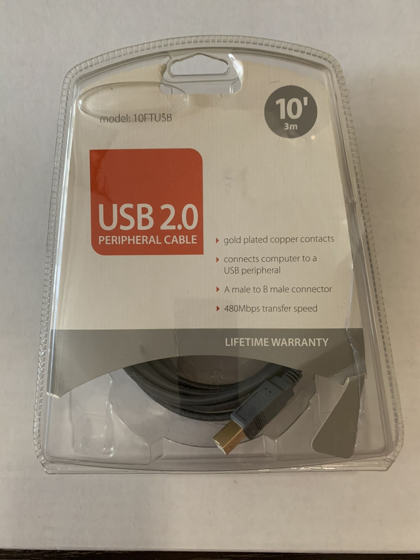 (10 - Ft.) - USB Cable - (New)