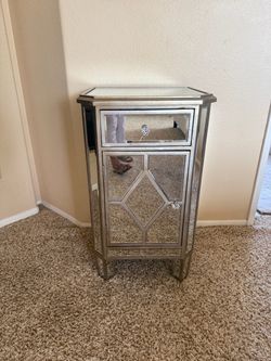 Silver Nightstand