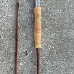 Handcrafted Bamboo Fly Rod Pole Manufactured Aerocrombie& Fitch By Edwards