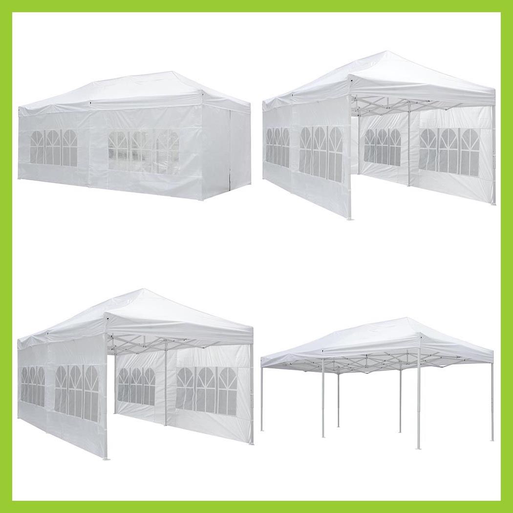 (NEW) $210 - 10x20 Canopy Pop Up Carpa Tent with 1.5" Metal Poles for Commercial and Residential Use