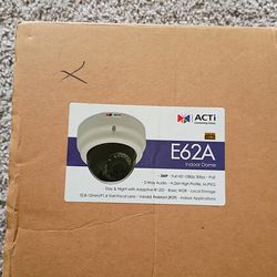 ACTi E62A 3 Megapixel IR Indoor Day/Night Dome Camera, 2.8-12mm Lens