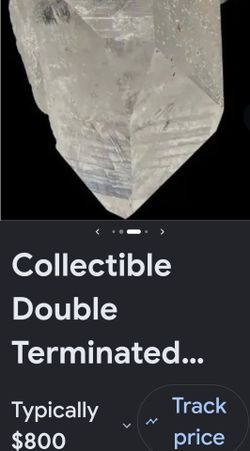 Polished quartz crystal